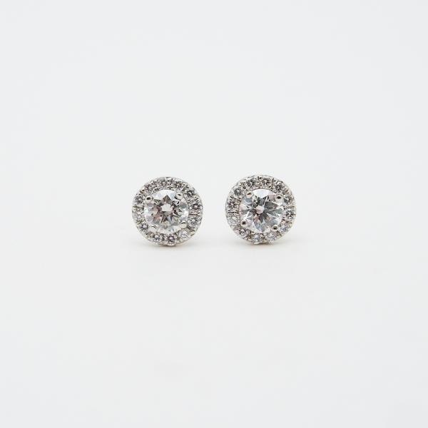 TIFFANY SOLESTE ティファニー ソレスト ピアス スモール 0.26ct 0.06