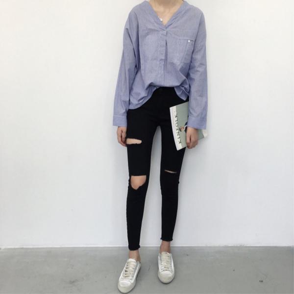 ダメージジーンズ レディース スキニー 黒 スキニーパンツ ブラック ダメージ スキニージーンズ デニム ブラックデニム Buyee Buyee 日本の通販商品 オークションの代理入札 代理購入