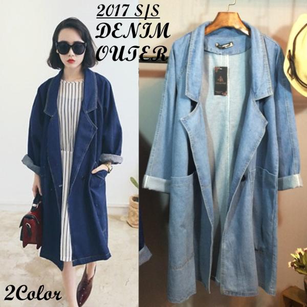 Sale デニムコート レディース ロング丈 ロング ロングコート コート 大きいサイズ アウター デニム デニムロングコート Buyee Buyee 日本の通販商品 オークションの代理入札 代理購入