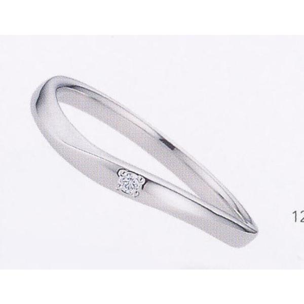 [12] M042  Pt900 ダイヤ入り  et toi　エトワ マリッジリング 結婚指輪 ペアリング