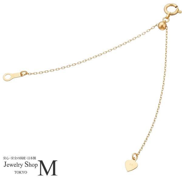 K18 アジャスターチェーン 5cm スライドアジャスター ミニハート パーツ 金具 ゆうパケット無料 国産 送料無料 日本製 18k Ad 18k Ad ジュエリーショップm 通販 Yahoo ショッピング