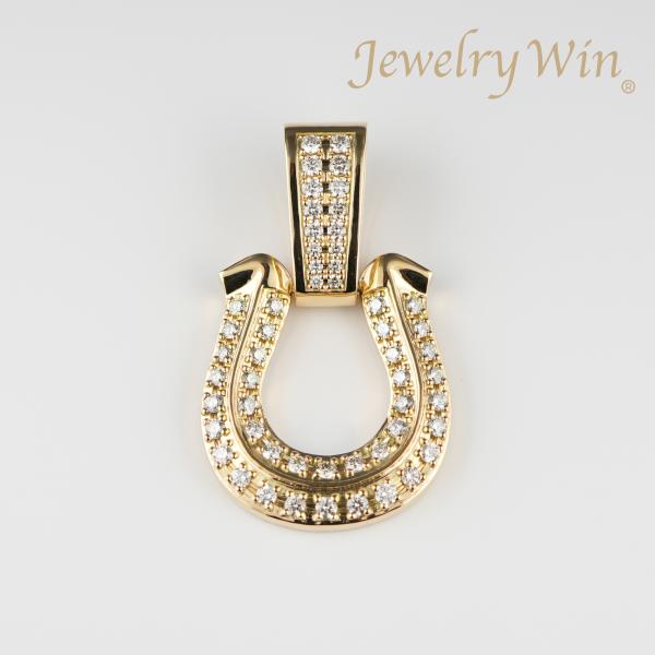ペンダントトップ K18 ダイヤモンド付 (Type-KD-大) 新品 : Jewelry