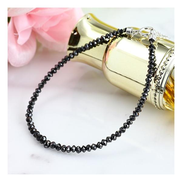 K18WG ブラックダイヤモンドブレスレット 7ct AAA : JEWELRYWORLD 
