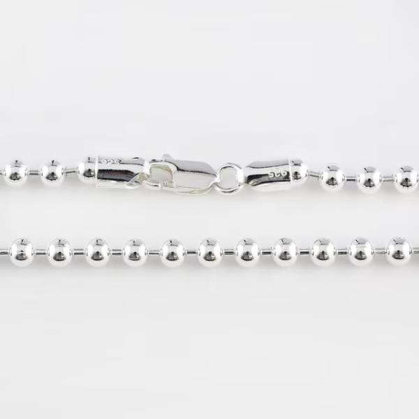 シルバー925 ボールチェーン 太さ4.0mm 40cm 45cm 50cm 60cm : Jewel