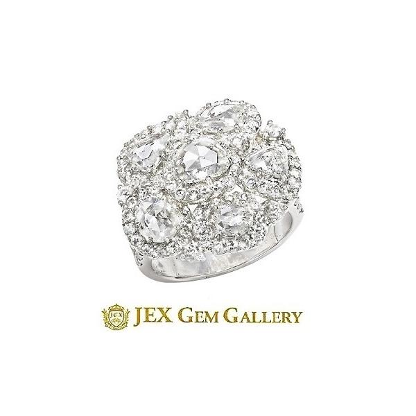 Rose cut diamond K18WG ダイヤモンド リング No.126729 : JEX