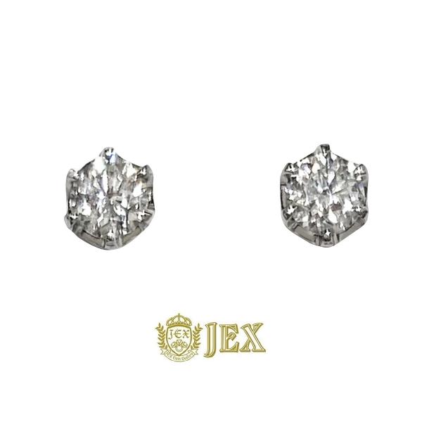 Pt900 ダイヤモンドピアス Diamond Pt900ダイヤモンドピアス NO.128654 : JEX宝石