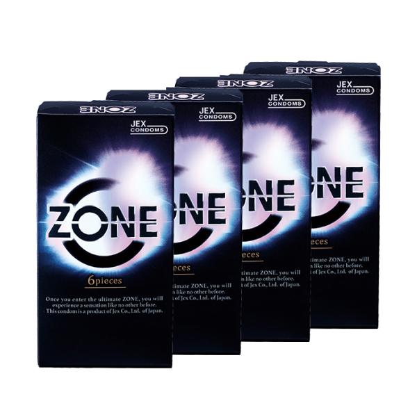 【在庫処分】　ZONE(ゾーン) 6個入り　30箱　コンドーム ジェクス コンドーム ZONE ゾーン 6個入×4箱 避妊具 爆買