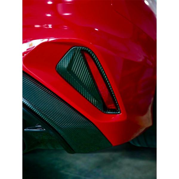 AutomotivePassion Audi RS3 8Y.5 GEN 2 CARBON REAR BUMPER TRIM INSERT REPLACEMENTS (GEN 2 FL) ���i�摜