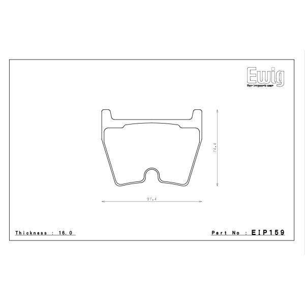 �݌ɍ݂� EIP159CC38  Audi RS4 RS5(B8) RS3(8V) TTRS(8S) Brembo8Pot�L�����p�[�@ENDLESS�i�G���h���X�j �u���[�L�p�b�h ���i�摜2