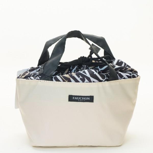 【FAUCHON　フォション　2005年シリアルナンバー入】フェーブ　フェーヴ FAUCHON FAUCHON（フォション）ミニランチバッグ（ホワイト