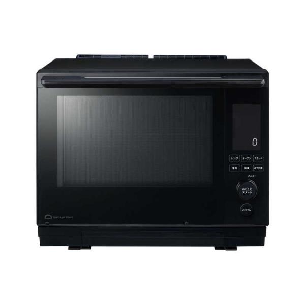 東芝　TOSHIBA 過熱水蒸気オーブンレンジ 30L フラット 石窯ドーム 熱風2段300℃ ブラック ER-D3000C-K