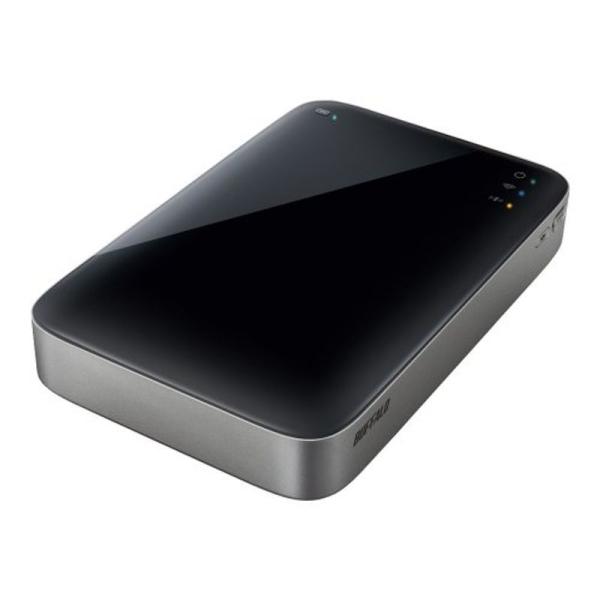 BUFFALO ミニステーション Wi-Fi&amp;USB3.0用 ポータブルHDD 500GB HDW-...