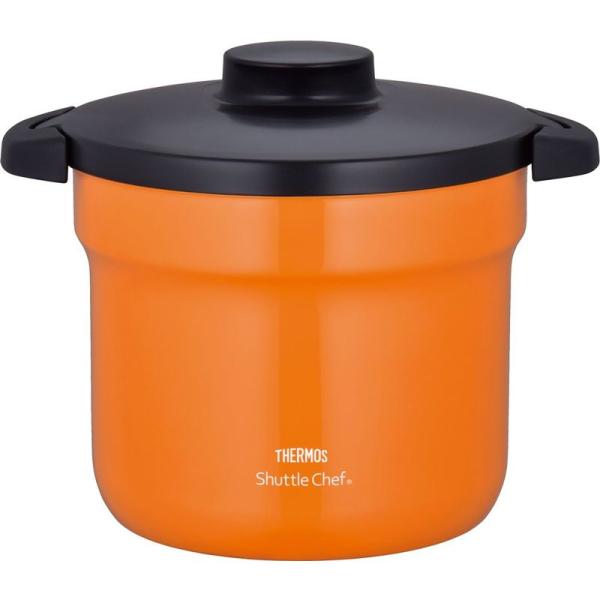 サーモス 真空保温調理器 シャトルシェフ 4.3L (4~6人用) オレンジ 調理鍋ふっ素コーティング加工 KBJ-4500 OR