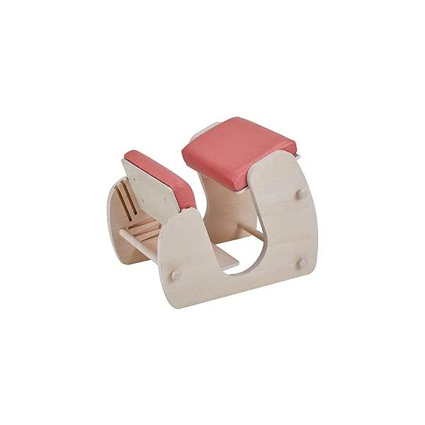 【商品名】　宮武製作所 プロポーションチェア Keepy 幅51.5×奥行き約70×高さ53?62cm ホワイトアッシュ/フローラルピンク 姿勢サポート 【商品説明】　・台湾製・座面高：約41&amp;#65374;57?、適応身長：110...