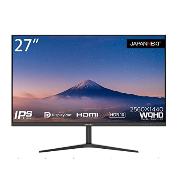 JAPANNEXT 27�C���` WQHD(2560 x 1440) �t�����j�^�[ JN-IPS27WQHDR HDMI DP