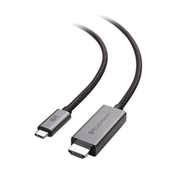 Cable Matters 8K USB Type C HDMI �ϊ��P�[�u�� 1.8m 48Gbps HDMI2.1�K�i 4K 120Hz