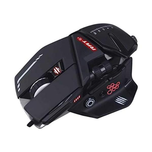Mad Catz (�}�b�h�L���b�c) R.A.T.6�v���X �Q�[�~���O�}�E�X FPS���� �ő�12000DPI ���i�K����DPI �X�i�C�p�[