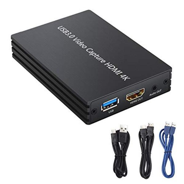 CAMWAY �r�f�I�L���v�`���[�{�[�h 4k HDMI�Q�[���L���v�`���J�[�h1080P HDMI to USB 3.0���C�u�r�f�I�Q�[���L��