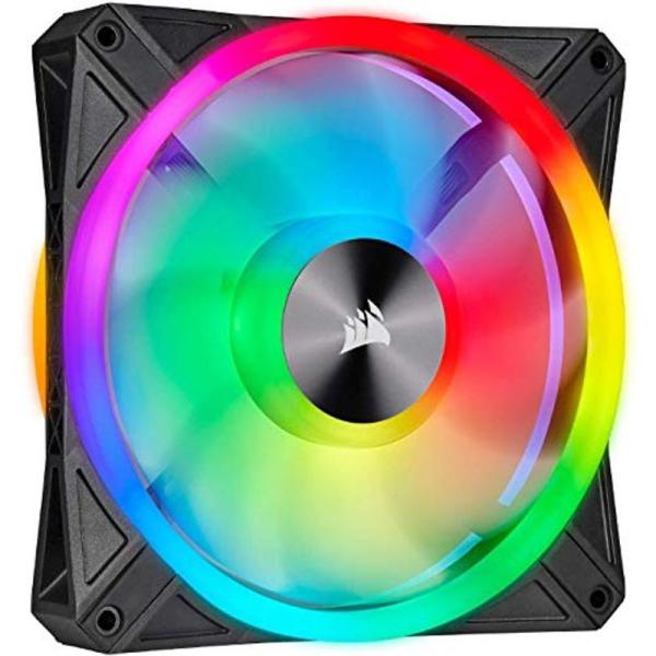 Corsair iCUE QL140 RGB 140mm �V���O���t�@�� PWM�Ή� PC�P�[�X�t�@�� CO-9050099-WW FN13