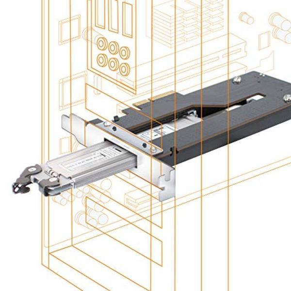 ICYDOCK MB840M2P-B ToughArmor M.2 NVMe SSD �����[�o�u���P�[�X PCIe 3.0 x4 �X���b�g��