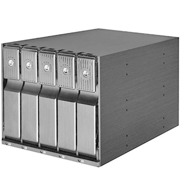SilverStone 3.5�C���`SAS SATA 6 Gbit/s HDD*5 �����[�o�u���P�[�X SST-FS305-12G 7114