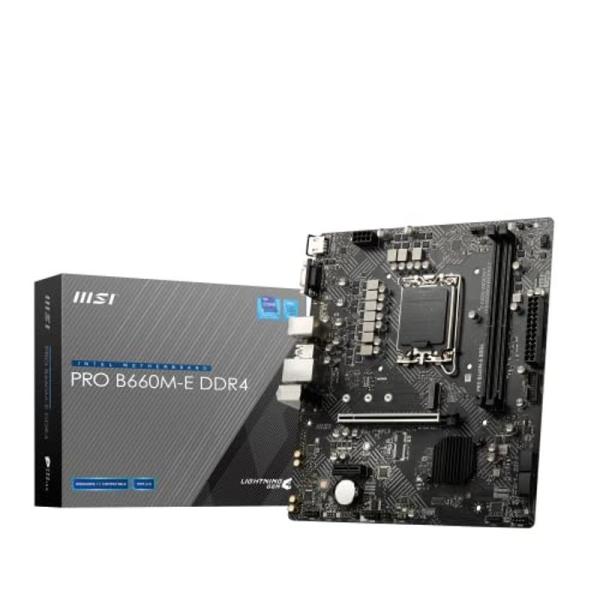 MSI PRO B660M-E DDR4 �}�U�[�{�[�h Micro-ATX Intel B660�`�b�v�Z�b�g���� ��12����CPU(LGA1