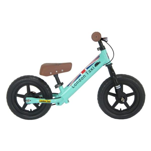 【商品名】　ジェフリーズ London Taxi キックバイク スチール製 12型 足こぎ自転車 ライトグリーン JP8739 リアブレーキ標準装備 小 【商品説明】　・付属品:フロントポーチ ※脱着式・対象年齢:2〜5歳・推奨身長:90c...