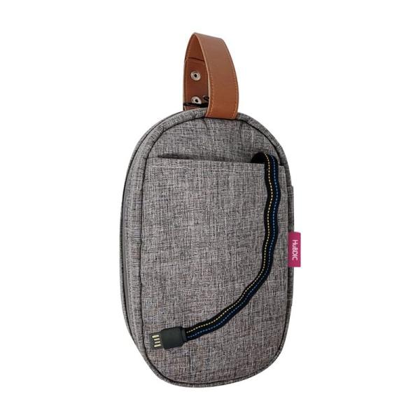 【商品名】　ポータブル おしりふきウォーマー ほかほかポーチ 55℃ 加温 携帯 赤ちゃんをヒヤッとさせないママの温もり USBケーブル一体型 持ち運び 【商品説明】　 【サイズ】　高さ : 6.60 cm　横幅 : 17.60 cm　奥行...