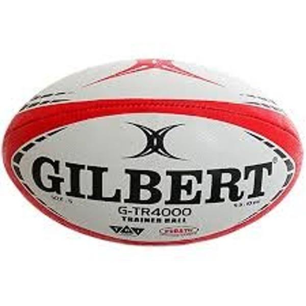 【商品名】　Gilbert(ギルバート) Trainer Ball トレーニング ラグビーボール 赤×黒 5号 G-TR4000 並行輸入品 【商品説明】　・ボールがパンパンの状態（注：空気圧の目安は、表面の縫い目の糸が見えてこない程度）に...