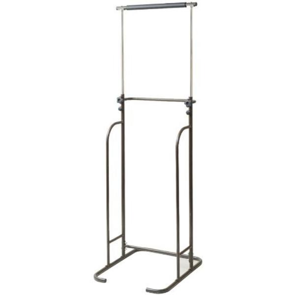 【商品名】　山善 ぶらさがり健康器 BBK-220(DBR) 【商品説明】　・原産国:中国・本体サイズ:幅56×奥行65×高さ180~220cm・材質:スチール(粉体塗装・クロムメッキ)・耐荷重:90kg・重量:8kg・高さ調節:10cmピ...