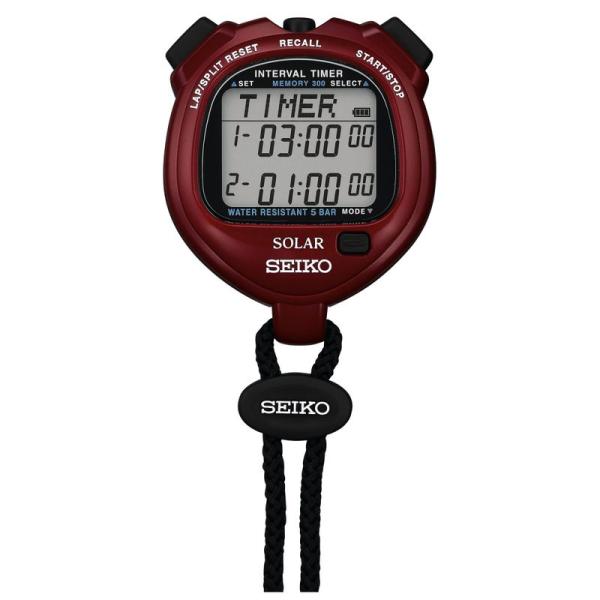 【商品名】　セイコー(SEIKO) SOLER INTERVAL TIMER (パワーレッド) SVAJ103 【商品説明】　・その他:自然エネルギー認定番号・第06134005・サウンドオフ機能:操作確認音鳴り止め可能・ストップウォッチ機...