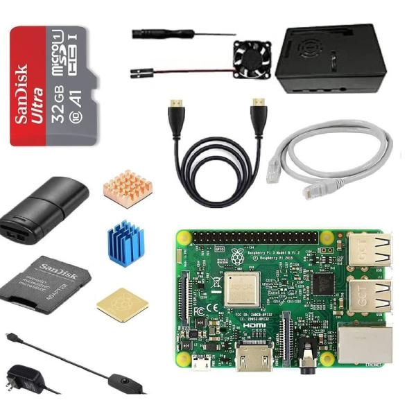 【商品名】　Sanoov Raspberry Pi 3 Model b ラズベリーパイ3b 32GB microSDカード/5V/3A スイッチ付き電源 【商品説明】　・【5V/3A電源】Raspberry Pi 公式から推奨されていたアン...