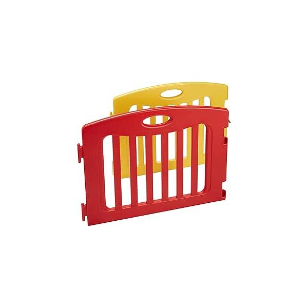 【商品名】　日本育児 ベビーサークル ミュージカルキッズランド スクエア 拡張パネル 6ヶ月~3歳半対象 キッズランドスクエア専用拡張パネル 【商品説明】　・[セット内容・付属品] パネル2枚(赤・黄色)・[本体サイズ] 幅83.5×奥行3...