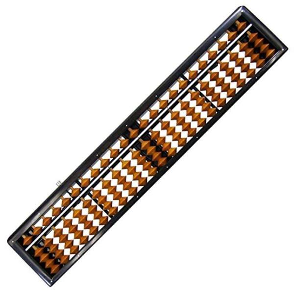 【商品名】　雲州堂 そろばん ソロマチック 23桁 USM-200 カバ玉 【商品説明】　・【サイズ】334×66×19／重量400g・【対象】上級者向け・【本体サイズ】334×66×19mm・【枠形状・材質】三角（鳩目補強）・アフリカ黒檀...
