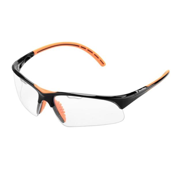 【商品名】　Tecnifibre Squash EYEWEAR Black/Orange スカッシュ アイガード ブラック/オレンジ 【商品説明】　・ゴムグリップパッド付きのカーブしたサイドアームがフレームを固定します。・成形された柔らかい...