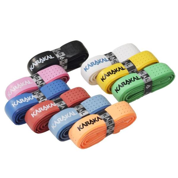 【商品名】　KARAKAL(カラカル) グリップ 全ラケットスポーツ対応 PU SUPER TRIBAL 12個1セット KA 680 黒 ピンク 水色 【商品説明】　・仕様:タトゥーデザイン (合計12個入り)・長さ:110cm(スカッシ...