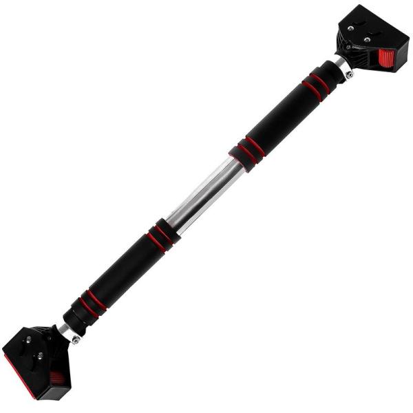 【商品名】　懸垂バー チンニング棒 懸垂棒 筋力トレーニング ぶら下がり健康器 自宅 筋トレ 懸垂マシン 滑り止め30秒簡単設置 背筋 胸筋 腹筋 二頭 【商品説明】　・【ネジ不要＆壁を傷つけない】：従来の懸垂バーとは違い、吸着マットで壁や...