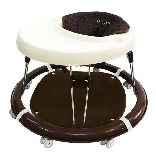 【商品名】　永和 歩行器 シンプルウォーカー ストップマット付き ブラウン 1個(x 1) 【商品説明】　・[対象] 7ヶ月 ~ 15ヶ月・[本体サイズ] 使用時:(約)W65×D65×H40cm、折りたたみ時:(約)W65×D65×H10...