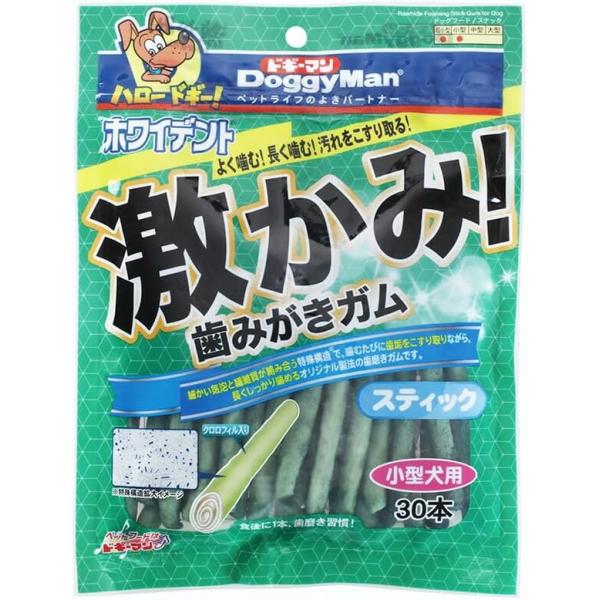 （まとめ買い）ドギーマン 激かみ歯みがきガム スティック小型犬用 30本 ×6