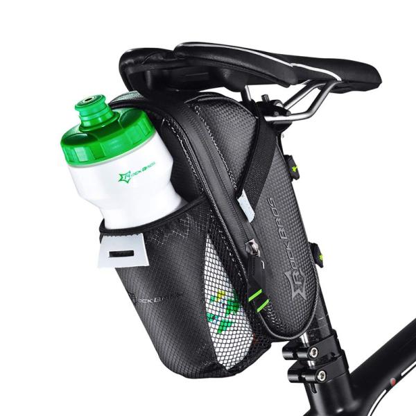 ROCKBROS(ロックブロス)サドルバッグ 自転車 ボトルホルダー 防水 反射材付き 1L 取り付け簡単 サイクリング ロードバイク MT