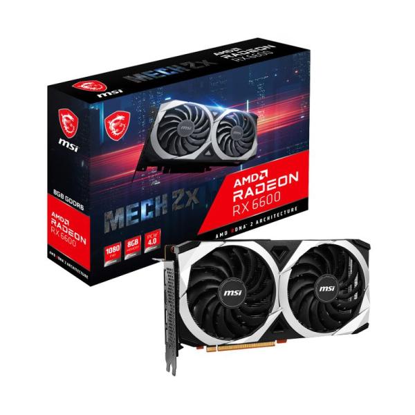 MSI Radeon RX 6600 MECH 2X 8G 次世代レイトレーシング MSI Radeon RX 6600 MECH 2X 8G 次世代レイトレーシング