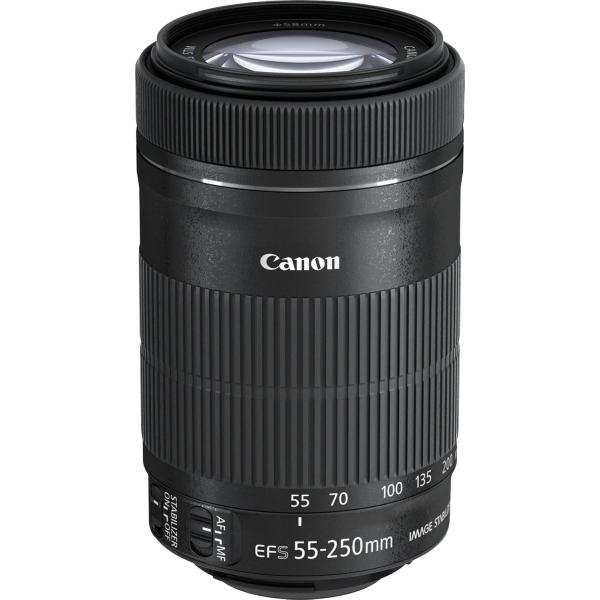 Canon キヤノン 望遠ズームレンズ EF-S55-250mm F4-5.6 IS STM APS-C対応 EF-S55-250ISSTM