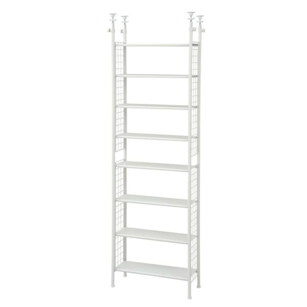 [山善] フリーラック  スリム 幅63×奥行25×高さ209-282cm 山善 フリーラック (突っ張り) スリム 幅63×奥行25×高さ209