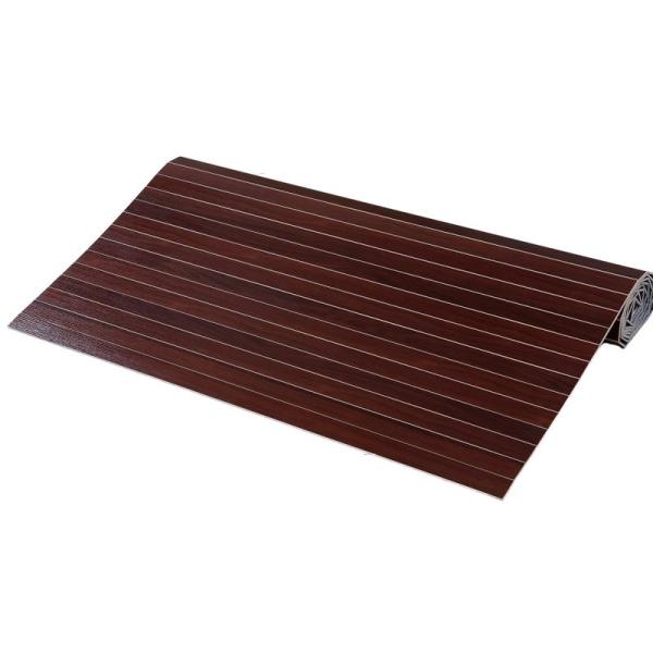 【商品名】　ビータ(Vita) ウッドカーペット 江戸間 3畳 ダークブラウン 260ｘ175 フローリング ロール式 カット可能 床材 洋室 リビング 【商品説明】　・3畳・サイズ:幅130×175×4?・材質:メラミン、MDF、不織布・...