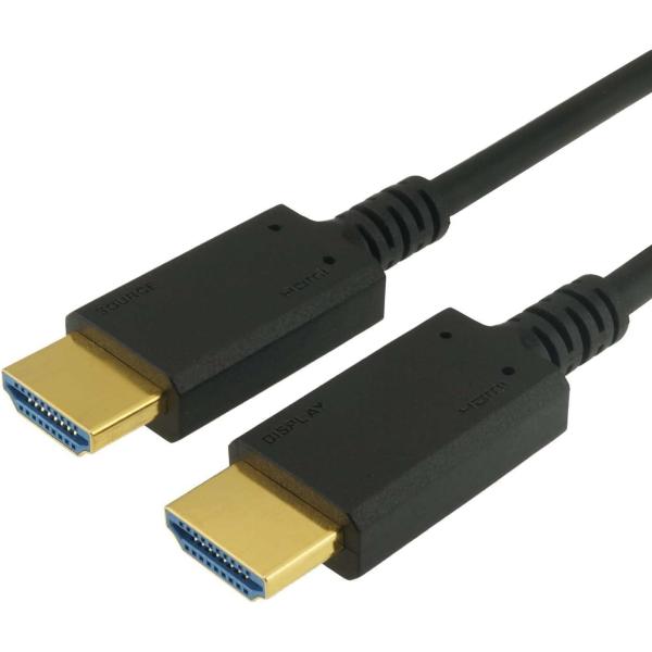 ホーリック 光ファイバー HDMIケーブル 7m 48Gbps 4K/120p 8K/60p HDR ブラック HDM70-625BK
