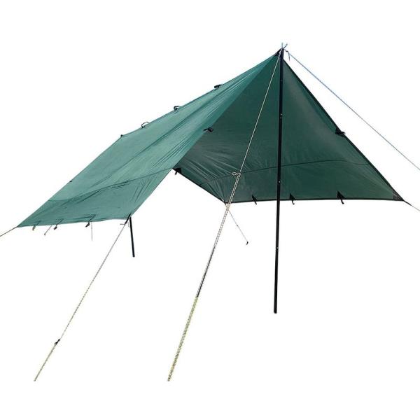 【商品名】　P pegoo フリータープ FREE TARP （3.5m×3.5m）スクエアタープ/オープンタープ アウトドア 【商品説明】　・サイズ：3.5m×3.5m・付属品　：収納袋 ※ポール・ガイライン（ロープ）・ペグは付属しており...