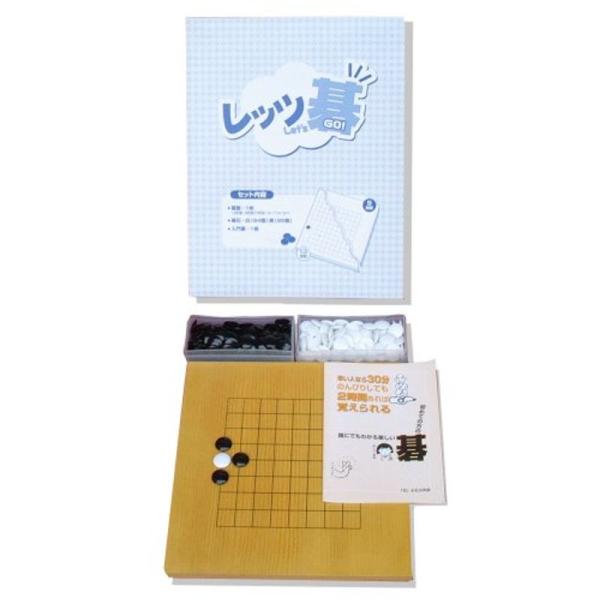 【商品名】　13・9路入門囲碁セット 「レッツ碁」 【商品説明】　・主な製造国 : 将棋盤:インドネシア、駒:日本・対象年齢 : 5歳から・本体サイズ : 碁盤:290mm×310mm、碁石ケース:149mm×66mm・男女共用 【サイズ】...