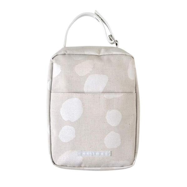 【商品名】　10mois(ディモワ) m?re ワンタッチおむつポーチ(フラップ付き) ピエール 1個 (x 1) 19131011 【商品説明】　・[サイズ]本体:約20×15×マチ7.5cm,おしりふき取り出し口:約12×8cm・[素材...