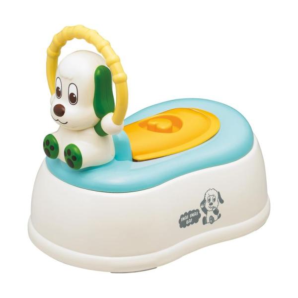 【商品名】　トイローヤル ワンワンのおまる (おまる/補助便座/踏み台) ワンワン トイレトレーニング (洗いやすい/転倒防止 ストッパー 付き) 男の 【商品説明】　・【ステップ台としても】ステップ台だけでも使えます。安心の転倒防止ストッ...