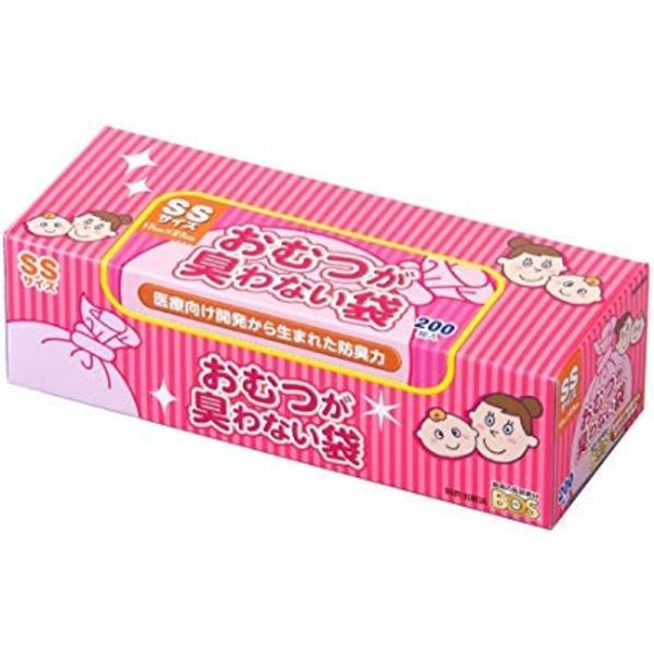 【商品名】　BOS (ボス) おむつが臭わない袋 赤ちゃん用 おむつ処理袋 SSサイズ 200枚（2個入） 【商品説明】　 【サイズ】　高さ : 7.20 cm　横幅 : 11.20 cm　奥行 : 18.80 cm　重量 : 820.0 ...